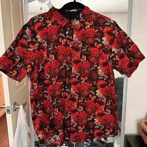 Spencer’s “Fu€k” Floral Flower Shirt Medium